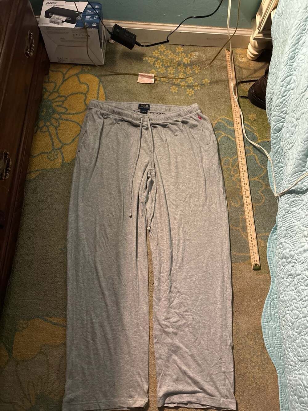 Polo Ralph Lauren Women's XL Heather Gray Pima Cotton Modal Pajama Sleep Pants